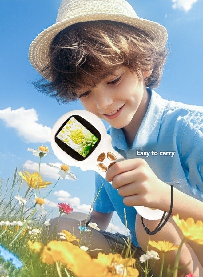 M MIAOYAN Handheld microscope for children's enlightenment education HD electronic magnifying glass scientific experiment toy  - Image 1