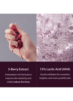 Blithe Patting Splash Mask Exfoliating Face Wash Rejuvenating Purple Berry Facial Exfoliator With Castor Oil & Lactic Glycolic Acid For Blemished Dry Skin K Beauty Elasticity & Firming 5.07 Fl Oz  - Image 5