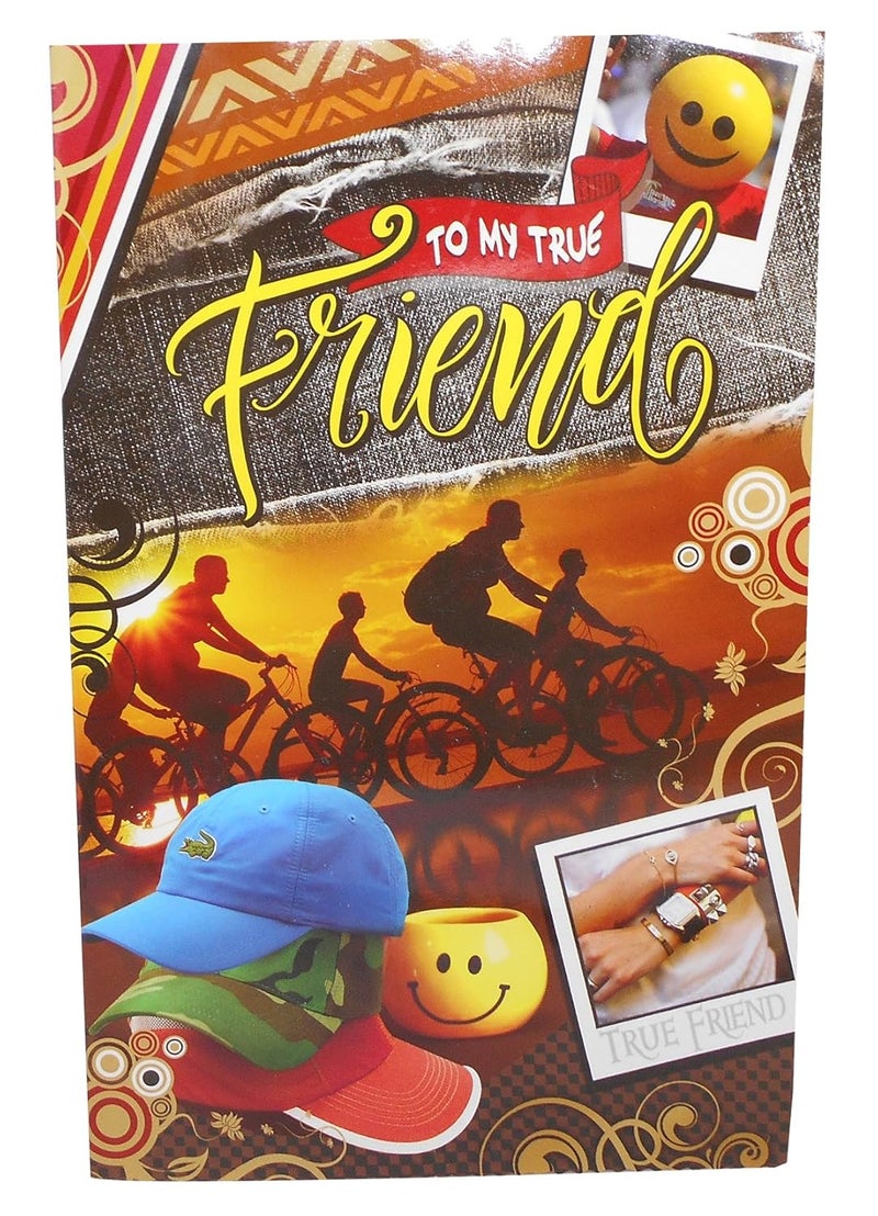 Saugat Traders Gift for Friend - Printed Cushion with Filler, Soft Toy & Greeting Card - Gift for Friend-Girls-School Friend-Best Friend-Birthday Gift - Image 5