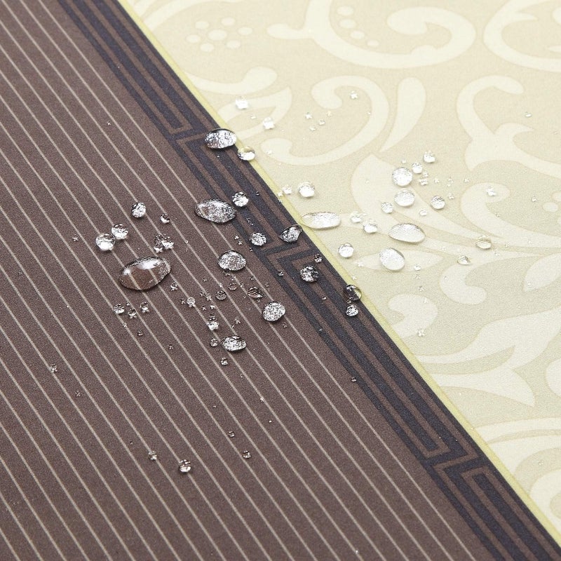 BESTRIPES Fabric Shower Curtain, Brown Shower Curtain, Brown Tan Striped Pattern Shower Curtains for Bathroom, Modern Decorative Bathroom Curtains - 72" W x 72" H - Image 2
