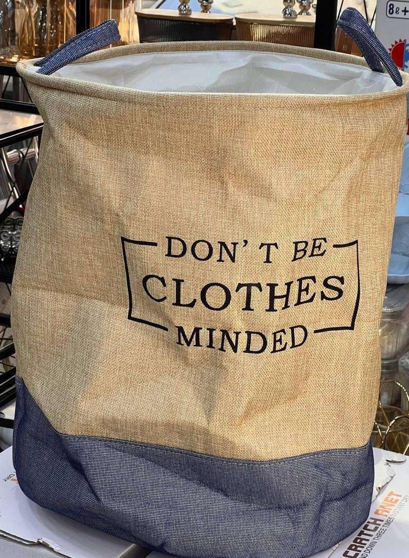 Large foldable denim laundry basket  - Image 2