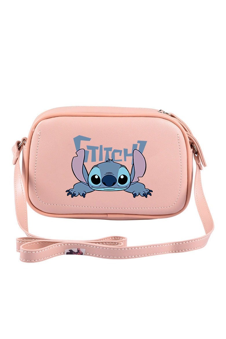 STITCH Printed crossbody bag versatile small square bag student shoulder bag campus bag - Image 1