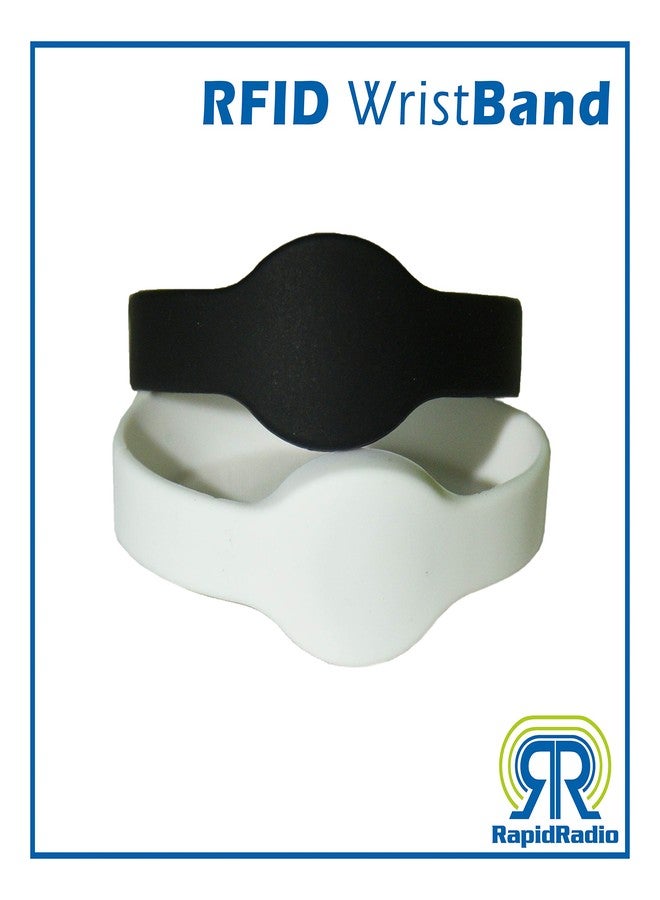 RapidRadio RRHFT05 13.56 MHz ISO14443A MIFARE FM1108 Compatible HF Silicone RFID Wrist Band (Combo Pair, RRHFT05, Pack of 5) - Image 2