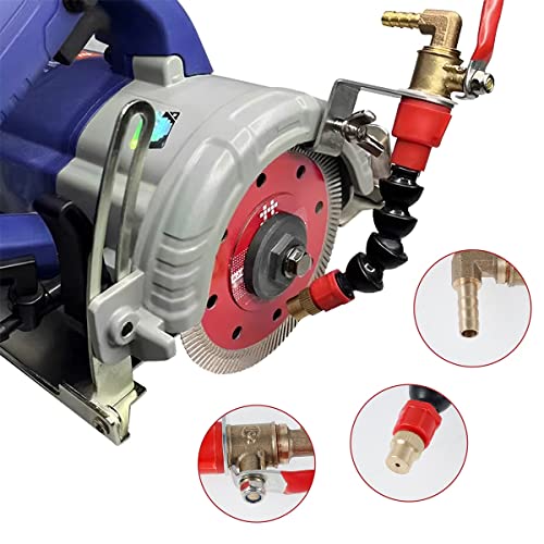 KOUISYY Dust Remover Water Sprayer for Cutting Machine, with 5m Water Pipe, Universal Non-conductive Sprinkler Nozzle Misting System, High-Speed Dust Remover Water Sprayer for Clean Marble Brick Tile Grinder - Image 5