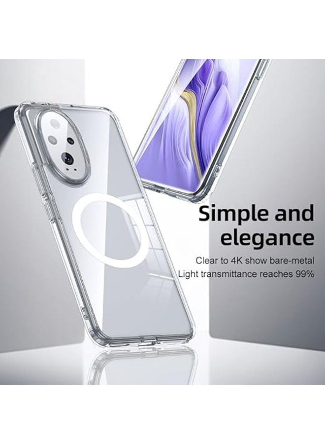 general The phone case is suitable for the Honor 200 Pro, the ultra-slim TPU frame The Honor 200 Pro case with a magnetic ring on the back supports wireless charging and a car mount - Image 2