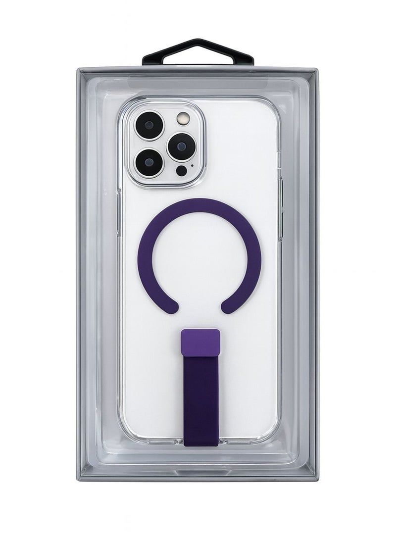 BIGC Classic Case for iPhone 16 Pro Max with Magnetic Ring and Kickstand Full Protection Elegant Design