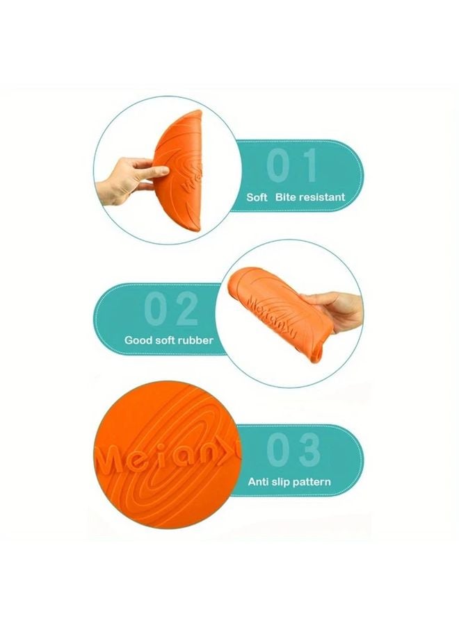 7.09 Inch Silicone Flying Disc Durable Chew Resistant Dog Toy for Outdoor Training - Image 5