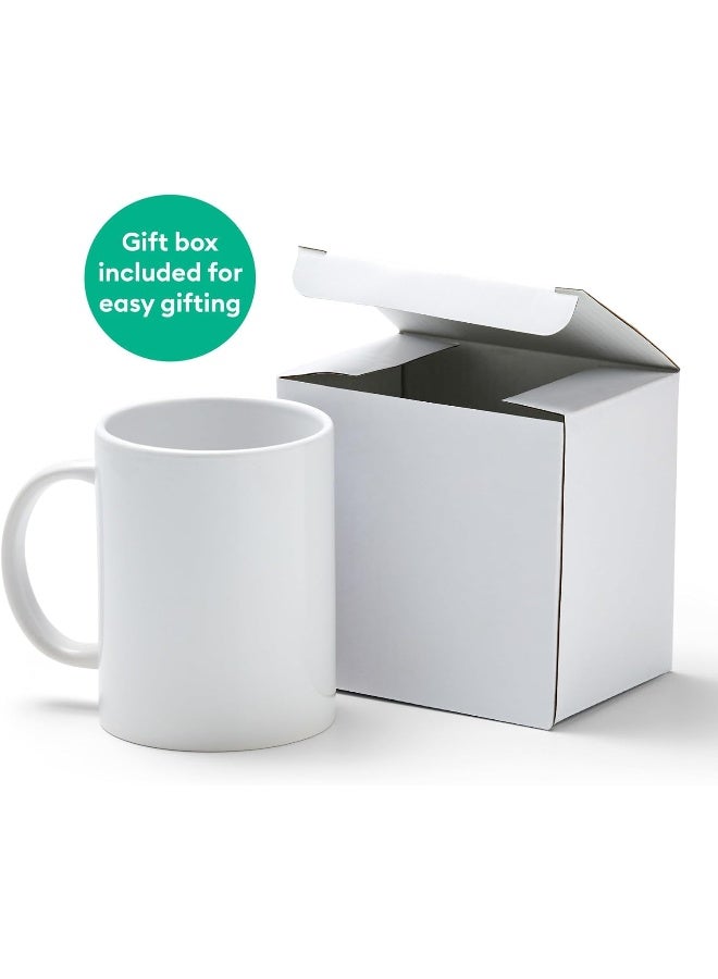 Cricut Beveled Blank Mug Ceramic-Coated Dishwasher & Microwave Safe Mug To Decorate Mug Press & Infusible Ink Compatible 15 Oz Sublimation Mug Ideal For Crafts And Printing White - 2Pcs - Image 4