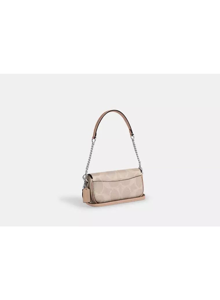coachoutlet Hailey Flap Bag in Signature Canvas – Elegant Crossbody Shoulder Bag - Image 2