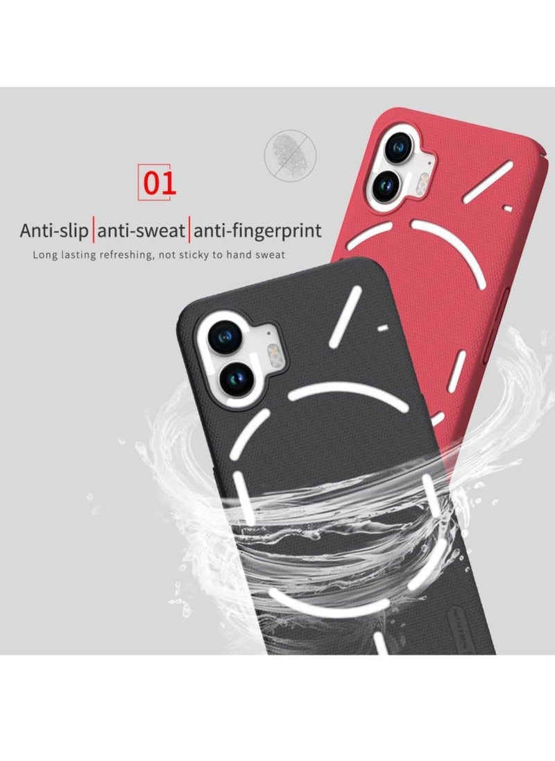 ELTRAZONE Super Frosted Shield Series Cover Case for Nothing Phone 2 | Durable, Anti-Scratch, Slim, and Lightweight Protection | Shockproof and Stylish Black Design, Perfect Fit for Your Phone - Image 5