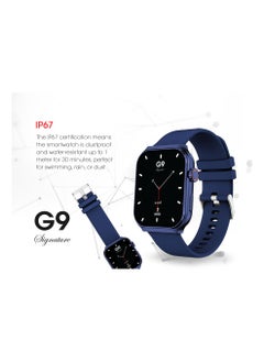 Xcell G9 Signature Unisex Smart Watch, 2.01” HD Display with IP67 Water Proof, Fitness Tracker with 107 Workout Options, 7+ Days Battery with Wireless Charging, Compatible with iOS & Android - Blue  - Image 4