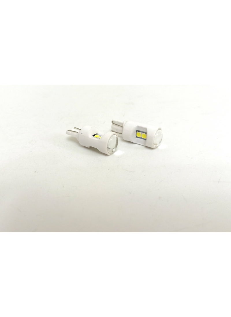 Femex - Platinum T10 White Color 6 LEDs Perfect Brightness 3030 Chipset Lens - Image 1