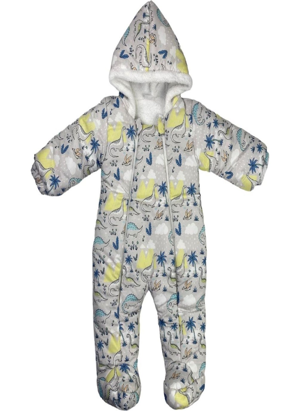 Podium Giyim Podium Clothing New Season Cute Dinosaur Palm Patterned Booties Welsoft Cosmonaut  - Image 1