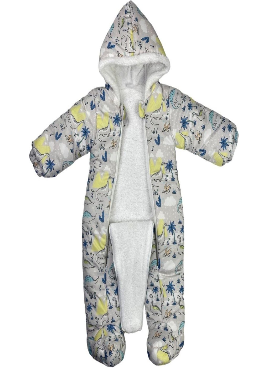 Podium Giyim Podium Clothing New Season Cute Dinosaur Palm Patterned Booties Welsoft Cosmonaut  - Image 2