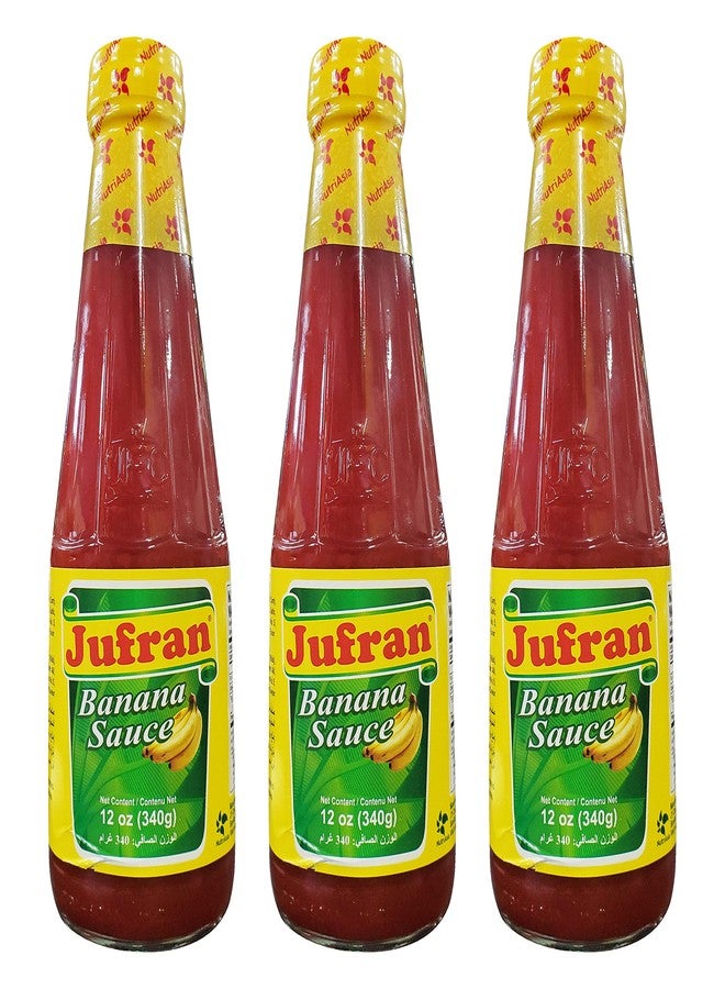 Jufran Banana Sauce Bottles, 12 Ounce (Pack of 3) - Image 1