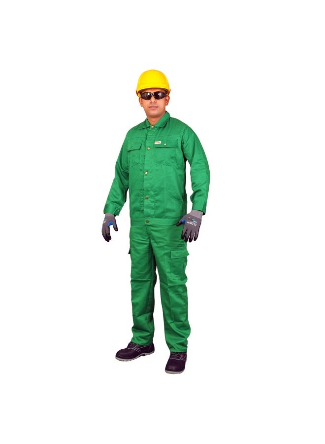 Vaultex Vaultex CGV 190GSM Twill Pant & Shirt, Green, Large - Image 1