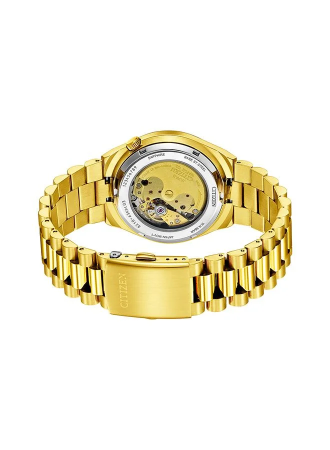 CITIZEN Men's Stainless Steel with Gold Plating  Watch NJ0152-51X - 40 mm