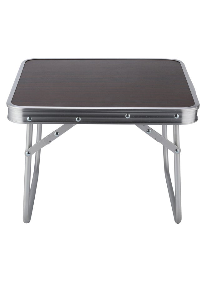 AL SANIDI Folding Aluminum Table, Brown, 40x40x29 Cm  - Image 3