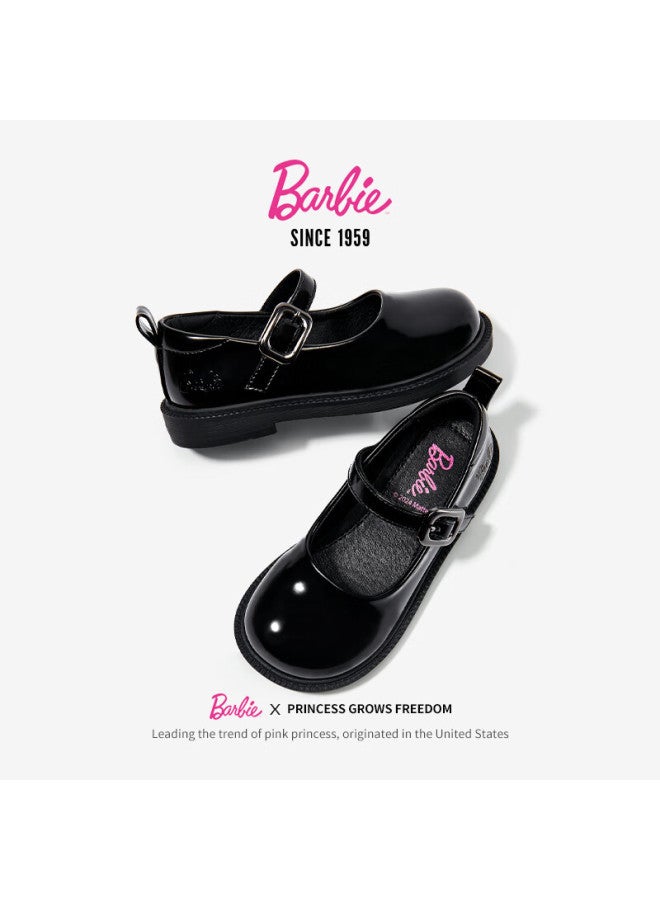 Barbie Babi Children's Shoes, Spring And Autumn Kids' Leather Shoes, Girls' Children's Day Black Leather Shoes, Performance Shoes, Da6267 Black, Size 31 - Image 5