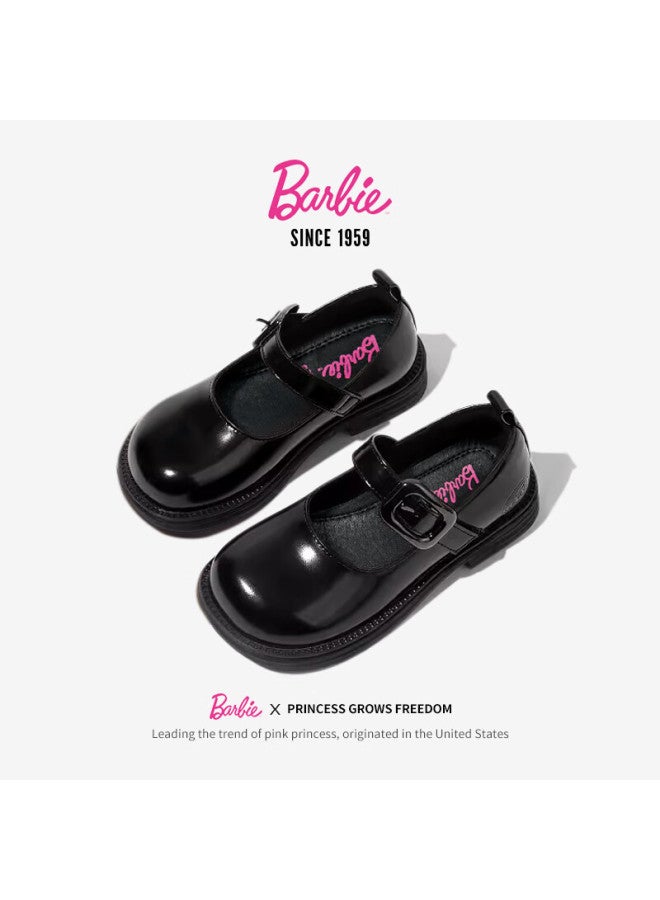 Barbie Babi Children's Shoes, Spring And Autumn Kids' Leather Shoes, Girls' Children's Day Black Leather Shoes, Performance Shoes, Da6267 Black, Size 31 - Image 3