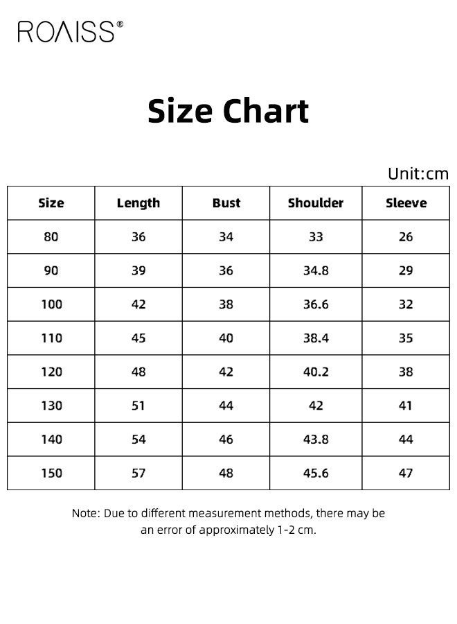 roaiss Girls Summer T Shirt, Ruffle Sleeve Round Neck T-shirt with Rabbit Pattern, Skin-friendly Breathable Tops for Girls, Suitable for Daily Wear or Any Occasion - Image 5