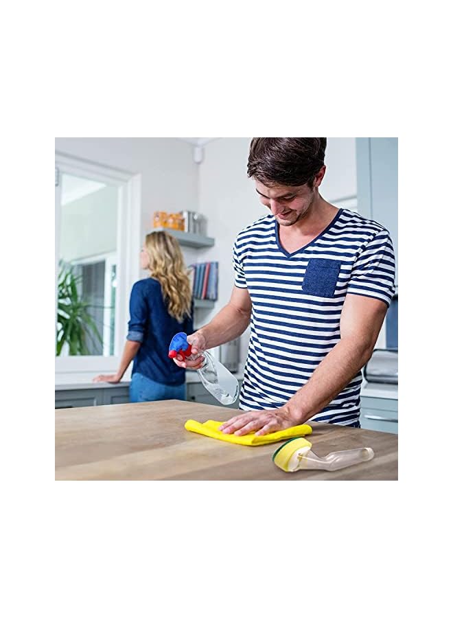 promass 6 Pieces Dish Wands Set Include 1 Dish Wands and 5 Refill Replacement Heads Soap Dish Wand Sponge for Kitchen Sink Cleaning Brush - Image 3