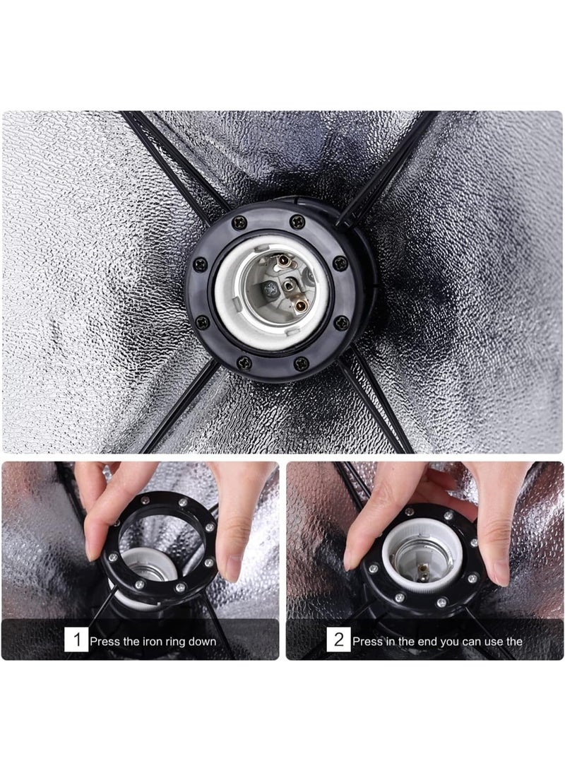 eWINNER Photography Softbox Lighting Kits Professional Continuous Light System Foldable Soft Box For Photo Studio Equipment 50x70CM - Image 5