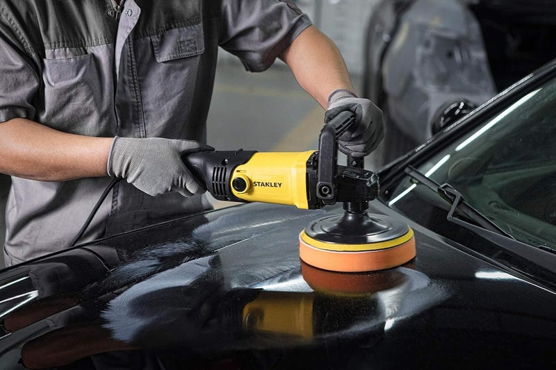 ستانلي آلة تلميع 1300 واط 180 مم، أصفر/أسود - Sp137-B5، ضمان لمدة عامين - Image 2