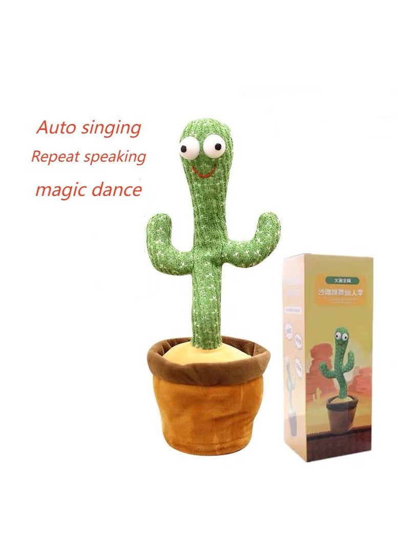 general Fashion Kids Toy Cactus Dancing Singing Repeat Speaking Electric Plant Cute Dolls - Image 5