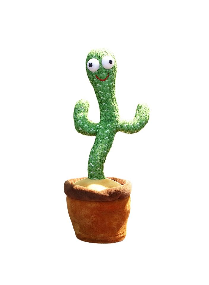 general Fashion Kids Toy Cactus Dancing Singing Repeat Speaking Electric Plant Cute Dolls - Image 1