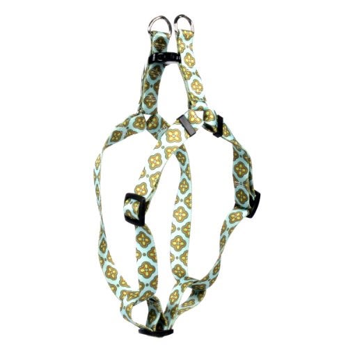 Yellow Dog Design Cleo Blue Step-in Dog Harness 3/4" Wide and Fits Chest Circumference of 9 to 15", Small - Image 1