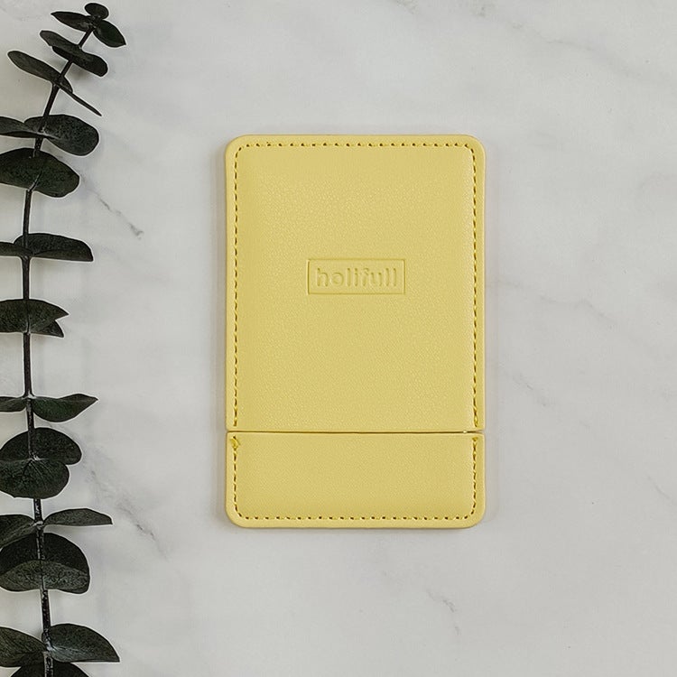 Japanese And Korean Ultra-Thin Portable Makeup Mirror Square Stainless Steel Beauty Mirror Pu Leather Makeup Mirror Gift Mirror - Image 3