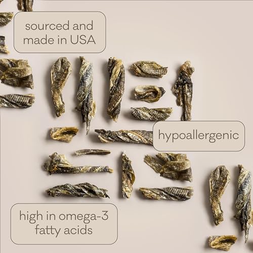 Polkadog Cod Skins for Dogs (12oz Shortie) - Single Ingredient, Wild-Caught Fish Skin Dog Treats for All Breeds – High in Lean Protein & Omega-3. Hypoallergenic, Grain Free. Handcrafted & Made in USA - Image 5