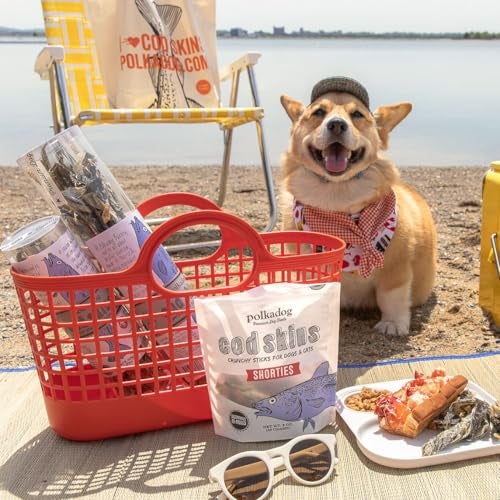 Polkadog Cod Skins for Dogs (12oz Shortie) - Single Ingredient, Wild-Caught Fish Skin Dog Treats for All Breeds – High in Lean Protein & Omega-3. Hypoallergenic, Grain Free. Handcrafted & Made in USA - Image 2