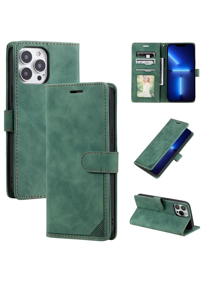 زبون جراب لهاتف iPhone 13 Pro Max مصنوع من الجلد المقاوم للسرقة مع قلاب أفقي لهاتف iPhone13 Pro Max - Image 1