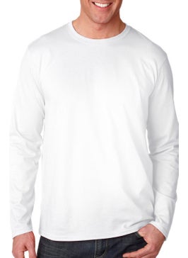 Rock&Roll Plain 2 Black, 1 White Long Sleeve Men's T-Shirt 3-Piece Eco Pack  - Image 2
