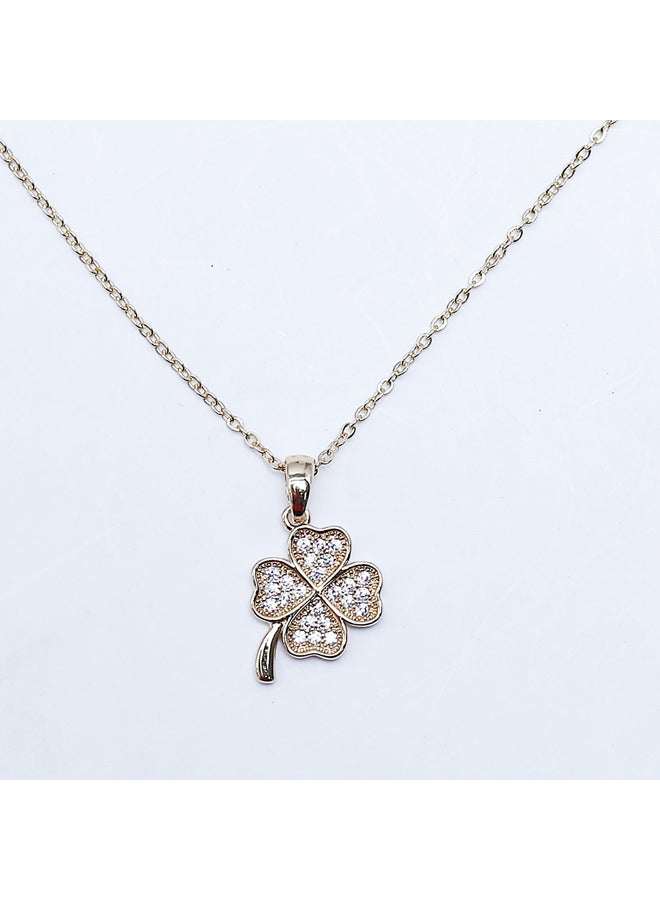 FLUFFY Flower Soft Necklaces Of Fluffy Women's Accessories-Gold  - Image 2