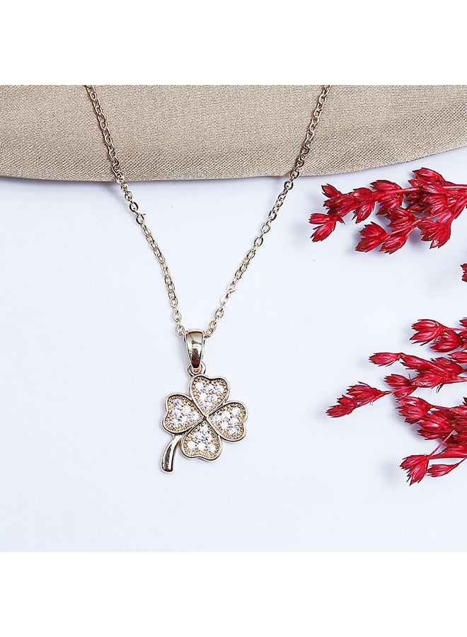 FLUFFY Flower Soft Necklaces Of Fluffy Women's Accessories-Gold  - Image 1