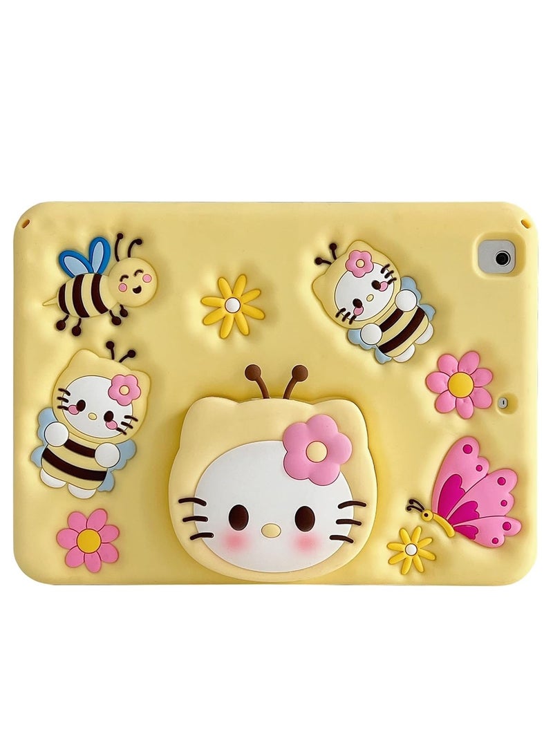 Kids Case Compatible with iPad 9th/8th/7th Generation 10.2 Inch 2021/2020/2019 / Air 10.5 2019 / Pro 10.5 Inch 2017, Shockproof Silicone with Stand iPad 9th 8th 7th Generation Case iPad 10.2 Case Kickstand Cute Shockproof Protective Tablet Cover iPad Case 10.2 inch for Kids - Image 1