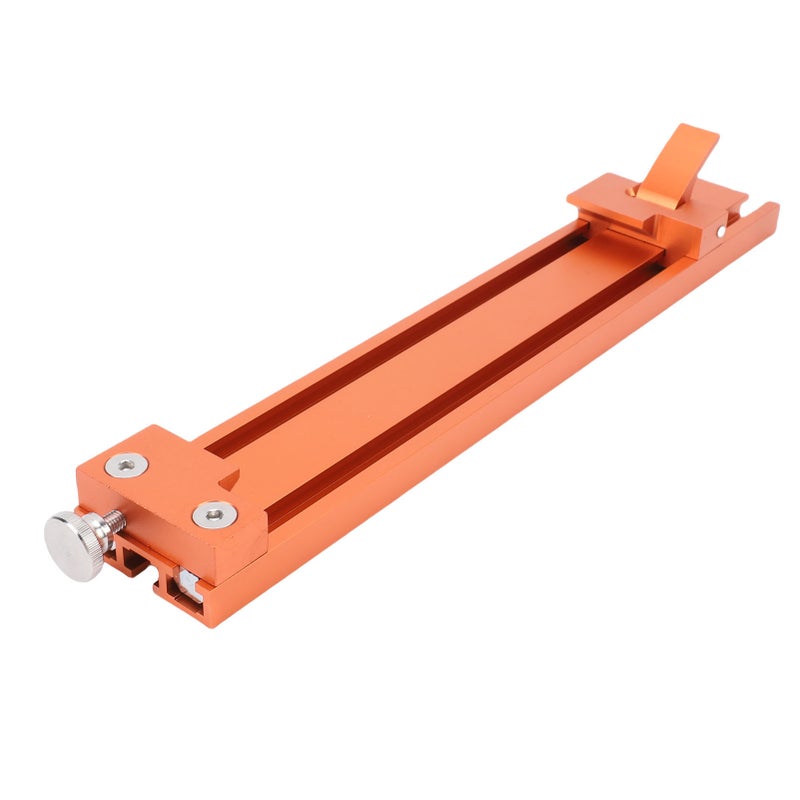 Circular Saw Guide Rail Aluminum Alloy Adjustable Cutting Machine Base Guide Woodworking Electric for Accurate Milling Tasks Widened Orange - Image 2
