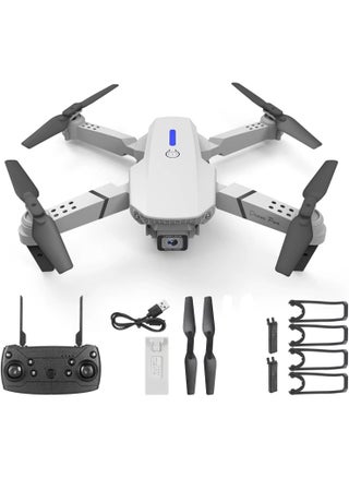 E88 Foldable Drone with 8K HD Dual Camera, Obstacle Avoidance, Altitude Hold, Wi-Fi FPV, One-Key Return & 360° Flip – Lightweight RC Quadcopter with Remote Control – Compact & Portable Drone for Beginners & Kids – Multicolour Design for Outdoor Use - pzsku/Z9516F7A0E4EFBD612975Z/45/1749113447/e467cd67-30fa-4009-843b-62b5b84aff95