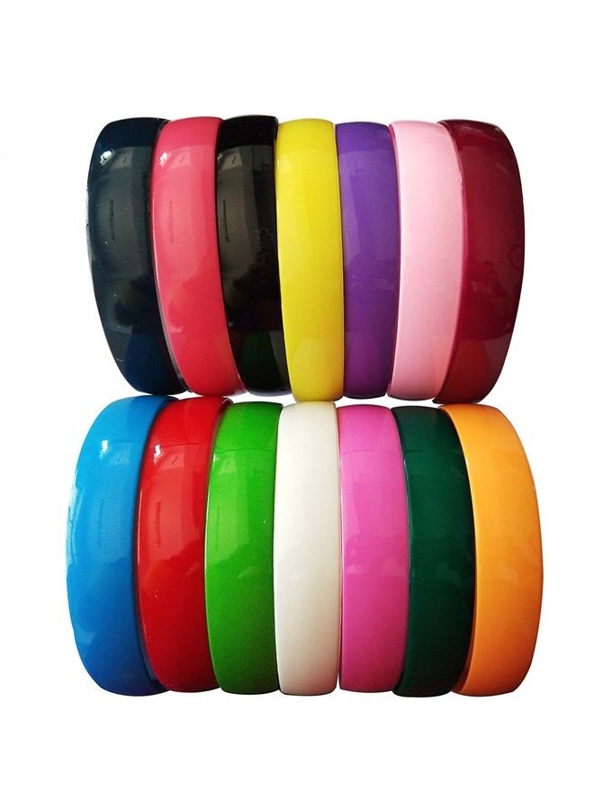 Yazon 12pcs Women Plastic Headbands 25mm Wide Headband with Teeth for Girls Kids Teens Women by Yazon … - Image 1
