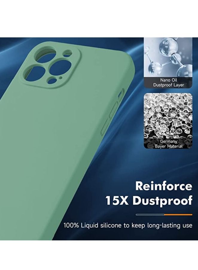 iPhone 14 Pro Max + 2 Pack Tempered Glass Screen Protector Magsafe Case Silicone Phone Case with Microfiber Lining for iPhone 14 Pro Max 6.7 inch 2022 - Image 4