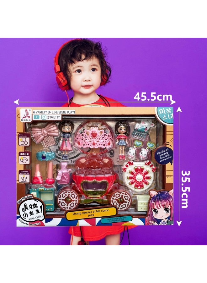Stall Agency Enrollment Gift Box Children's Simulation Kitchen Play House Toys Dress Up Accessories Set Girls Toys-Specifications:6667 Cream Gel Ice Cream Dessert Cup [big Gift Box]] - Image 4
