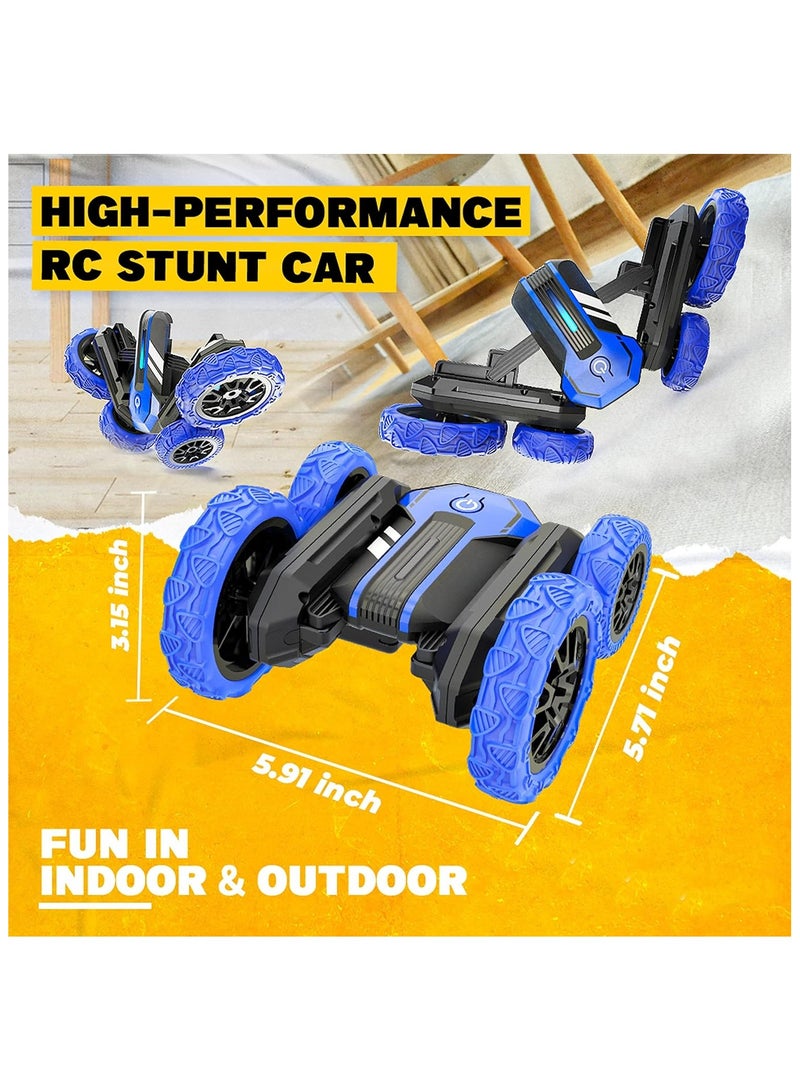 Remote Control Car - Double Sided RC Stunt Car, 360 Flip Spinning RC Cars with Bright Lights, Outdoor All Terrain Rechargeable Electric Car - Image 2