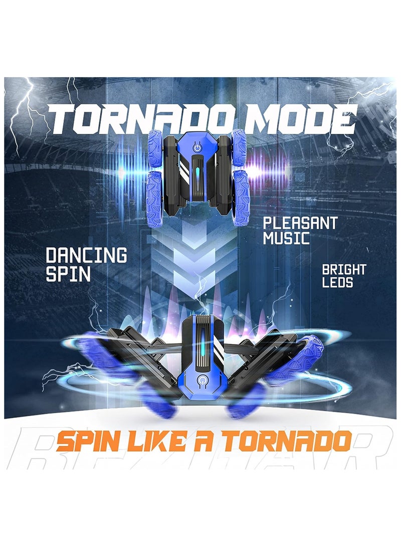 Remote Control Car - Double Sided RC Stunt Car, 360 Flip Spinning RC Cars with Bright Lights, Outdoor All Terrain Rechargeable Electric Car - Image 3