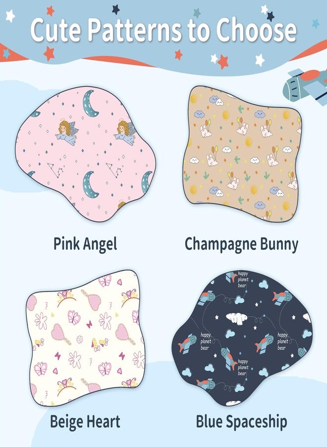 WINSTECK Kids Bonnet, Soft Silk Satin Bonnet for Girls Boys, Double Layer & Wide Elastic Band Kids Sleeping Cap, Adjustable Night Hat for Child Natural Hair Curly Hair (Blue Spaceship) - Image 5