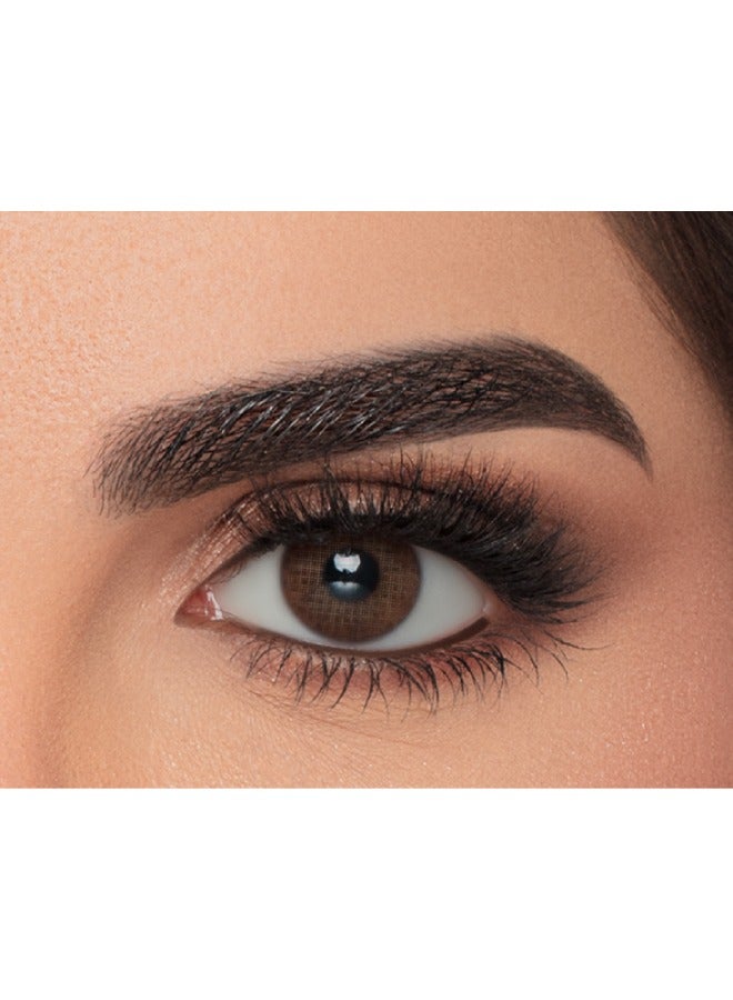 MyLens Brown Monthly Disposable Colored Contact Lenses Unisex Cosmetic Contact Lenses - Image 1