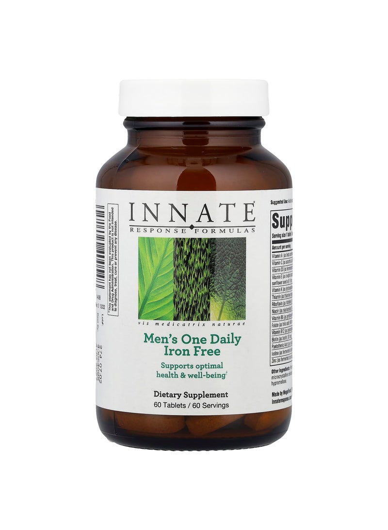 Men's One Daily, Iron Free, 60 Tablets