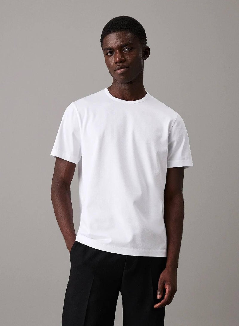 CALVIN KLEIN Tailored Mercerized Jersey T-shirt - Image 1